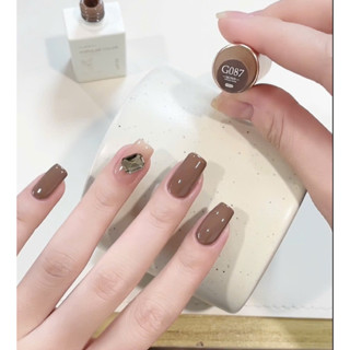 Sơn Gel Màu Nâu Trà G087 Làm Nail Siêu Xinh ( Cần Máy Hơ)
