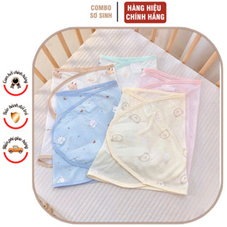 Quấn chống giật mình cho bé, chất liệu vải thở siêu thoáng mát giúp bé ngủ ngon yên giấc
