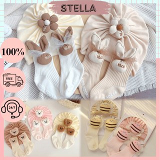  Set turban kèm tất cổ cao họa tiết Ong nơ đáng yêu cho bé bé trai bé gái 3-12 tháng. Stella Shop 