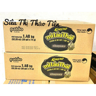 (Thùng 20 gói) Mì trộn tương đen (3 vị) Koreno 78g