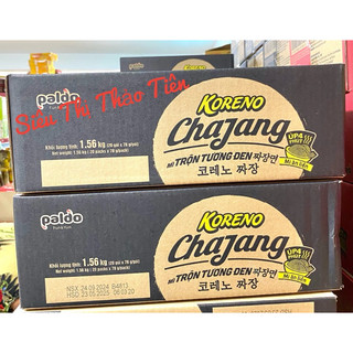 (Thùng 20 gói) Mì trộn tương đen (3 vị) Koreno 78g