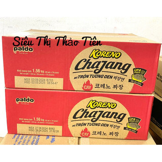 (Thùng 20 gói) Mì trộn tương đen (3 vị) Koreno 78g