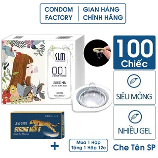 [Mua 1 tặng 1]. Bao cao su nội địa Trung SLM 001 + Hộp Strong Men giá giữ nguyên