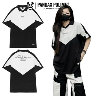 Áo polo nam local brand thun oversize Pandax polime phối màu dày dặn form rộng unisex định lượng 270 gsm cặp đôi