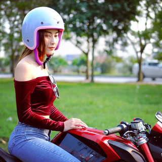 [New Thanh Lý]Mũ Bảo Hiểm 3/4 AVEX XTREME, Phù Hợp Cả Nam Và Nữ Chính Hãng