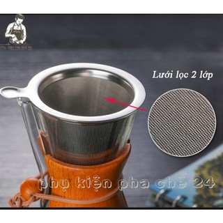 Bình Chemex Pha Cà Phê Pour Over Drip Brew V60 Thủy Tinh