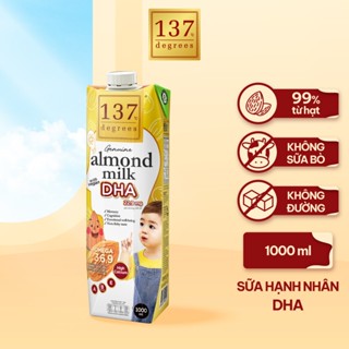 [HỘP 1 LÍT] Sữa Hạt Hạnh Nhân DHA 137 Degrees Thái Lan Giúp Bé Phát Triển Trí Não Và Thị Giác