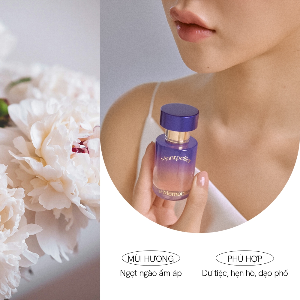 Nước Hoa Nữ Thơm Lâu De Memoria Ngọt Ngào, Hương Hoa Ấm Áp (30ml) - Montpellier 05 BST Ký Ức Đầu Tiên | BigBuy360 - bigbuy360.vn