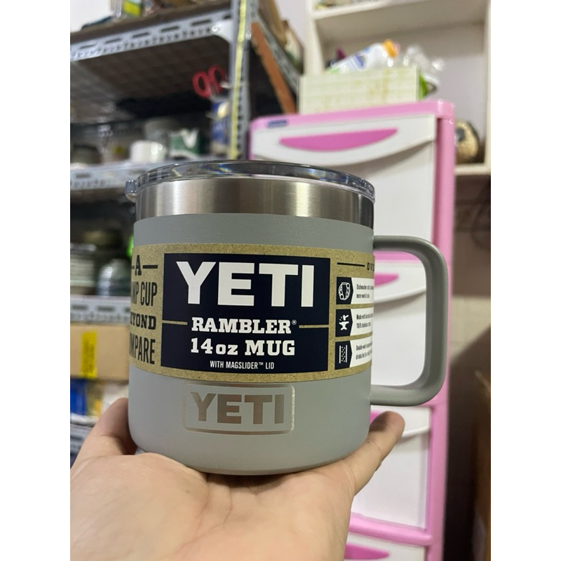Ly yeti chính hãng size 14oz màu Gray / xám