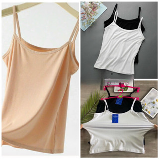 Áo lót lá dáng dài - áo 2 dây hàng Việt Nam chất cotton thấm hút mồ hôi cho các bé học sinh nữ sinh mặc trong vest