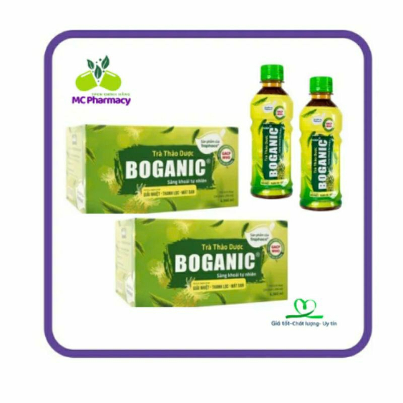 Trà thảo dược Boganic thùng 24 chai 290ml