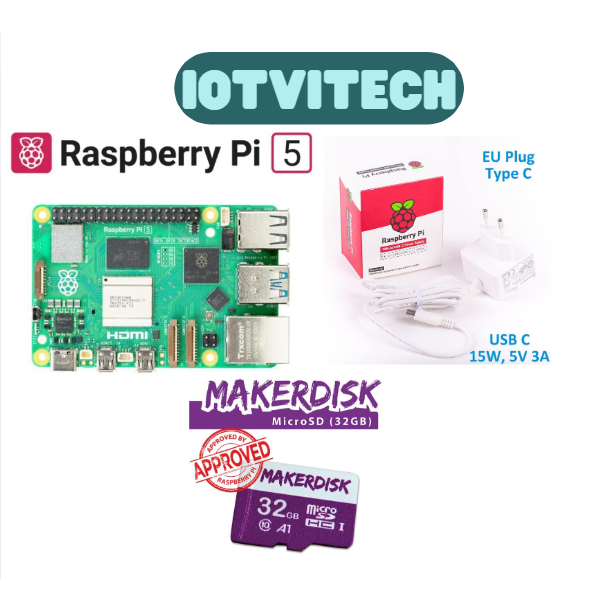 Chính Hãng Raspberry Pi 5 Pi 4 4GB RAM