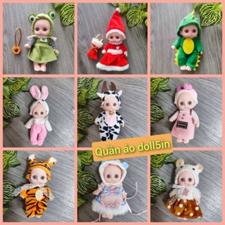 Quần áo búp bê 5in ,váy búp bê tái sinh kuman (60 mẫu)