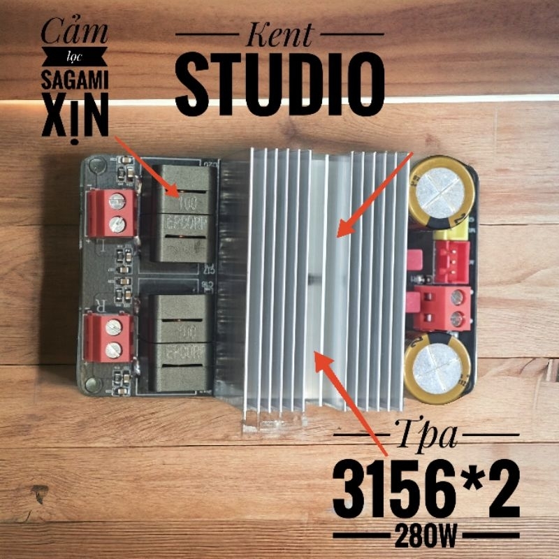 Mạch công suất TPA 3156*2 280w hỗ trợ 2 ohm