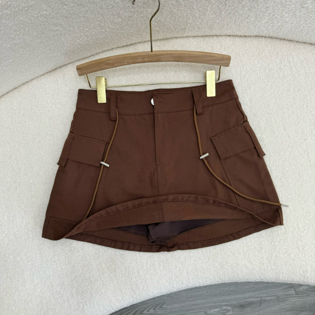 Chân Váy Ngắn Bigsize Nữ Chữ A Thiết Kế Túi Phối Dây Lưng Chất Vải Kaki Năng Động CV18 | BigBuy360 - bigbuy360.vn