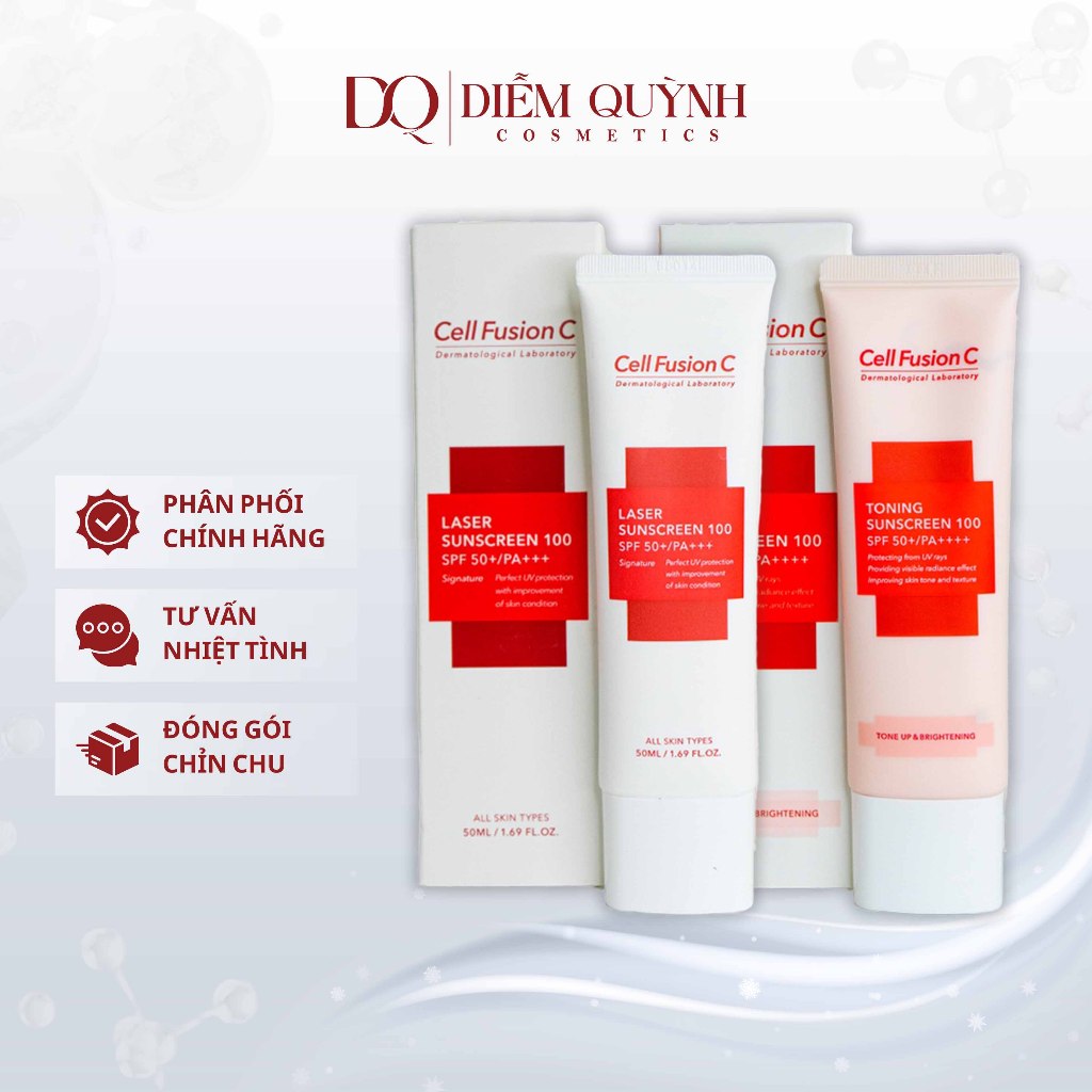 Kem chống nắng Cell Fusion C Laser / Clear / Toning Suncreen 50ml