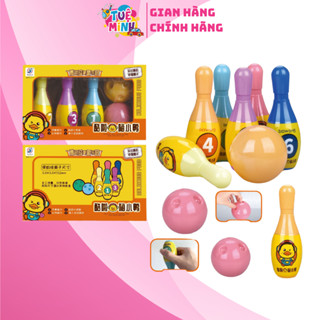 Hộp Đồ Chơi BOWLING, boling Dành Cho Bé, Bóng ném nhựa cỡ to cho trẻ vui chơi và vận động thể chất