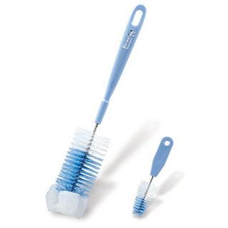 Cọ rửa bình sữa KU.KU Duckbill đầu mus tạo bọt kết hợp sợi nilon cao cấp làm sạch sâu 6x29cm ku5302