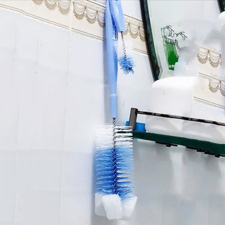 Cọ rửa bình sữa KU.KU Duckbill đầu mus tạo bọt kết hợp sợi nilon cao cấp làm sạch sâu 6x29cm ku5302