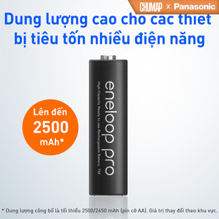 Pin sạc Panasonic - Eneloop Pro AA - Chính Hãng
