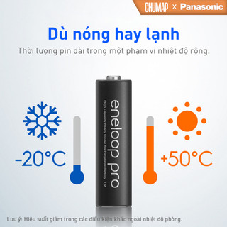 Pin sạc Panasonic - Eneloop Pro AA - Chính Hãng