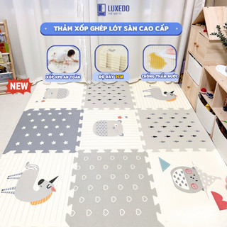 Thảm Xốp Lót Sàn XPE, Xốp Ghép Trải Sàn Phòng Khách Phòng Ngủ 58x58 Dày 2cm Không Mùi Kèm Viền