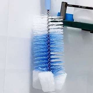 Cọ rửa bình sữa KU.KU Duckbill đầu mus tạo bọt kết hợp sợi nilon cao cấp làm sạch sâu 6x29cm ku5302