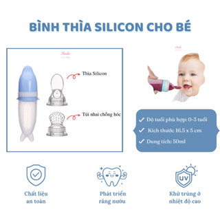 Bình thìa tập ăn dặm cho bé HINATA TG08 - Vừa tay cầm thuận tiện cho mẹ sử dụng