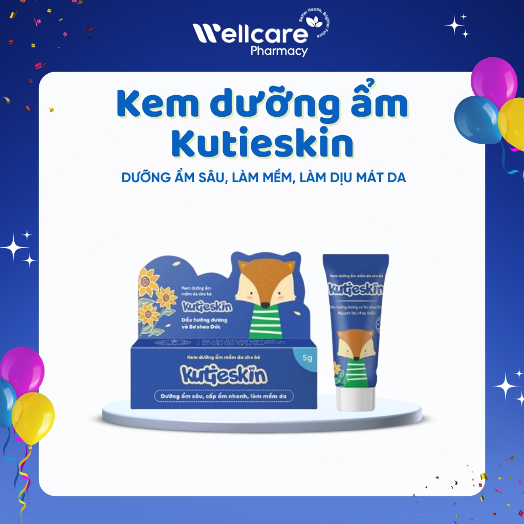Kem Dưỡng Ẩm Kutieskin -  5g chăm sóc làn da mềm mại, mịn màng trong thời tiết khô hanh