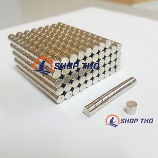 Set 25 viên D5*5 nam châm đất hiếm trụ tròn