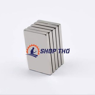 Set 2 viên 40*20*2 nam châm đất hiếm  chữ nhật