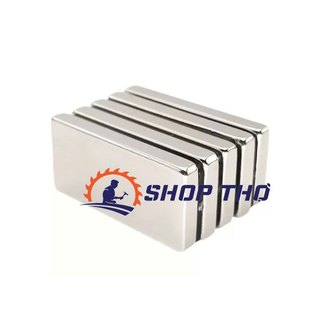 Set 2 viên 40*20*2 nam châm đất hiếm  chữ nhật