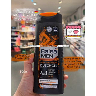 Sữa tắm BALEA MEN chuẩn Đức, tắm gội 3in1- Nguồn hàng Đức