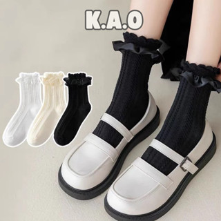Tất bèo lụa lolita tiểu thư Nhật Bản Dễ Thương Cho Nữ chất len đẹp trắng đen be nữ nhiều màu