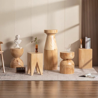  FOXHOMEVN  CÓ ẢNH THẬT  Đôn nứt Bloom kệ gỗ nguyên khối nứt tự nhiên bàn trà nhỏ cạnh sofa đôn ngồi,kệ cây cảnh decor 