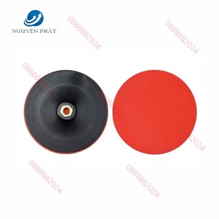  Đĩa chà nhám gỗ đế nhám tròn nhựa đánh bóng tự dính gắn máy khoan mài 100mm 125mm   1 chiếc   