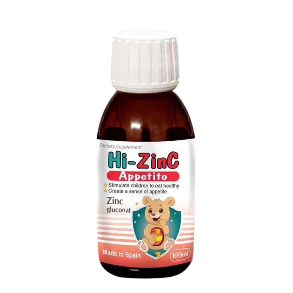 Kẽm Hữu Cơ Cho Bé Hi Zinc+ Appetito Giúp Trẻ Ăn Ngon & Tăng Sức Đề Kháng (Chai 100ml)
