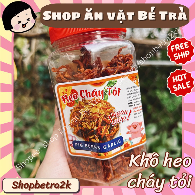 Khô heo cháy tỏi, khô heo xé sợi, các loại thịt khô siêu ngon (hộp như ảnh)