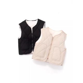 ( THANH LÝ)Áo gile phao cho bé trai bé gái bên trong lót lông phong cách Hàn Quốc hàng QCCC dành cho bé từ 11kg đến 35kg