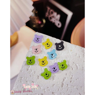 CHARM GẤU MIX MÀU M105 SET 10 VIÊN