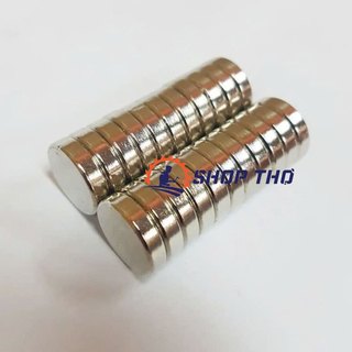 Set 5 viên D15*4 nam châm đất hiếm trụ tròn