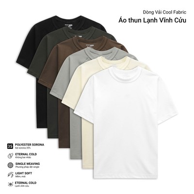 Áo Thun Nam Ragline Cool Fab Logo S, Chất Vải CooLFabric Thoải Mái , AT0137, SOME HOW STORE