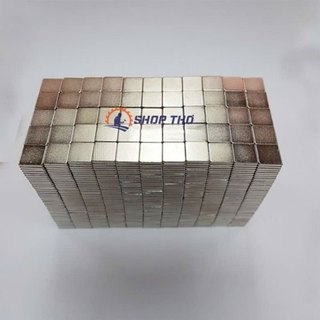Nam châm vuông mỏng 10x10x2mm (30 viên )