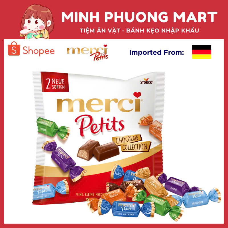 Kẹo Socola Merci Petits Tổng Hợp 125g