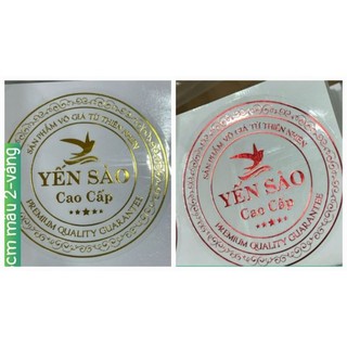 COMBO 10 TEM TRÒN ÉP KIM YSCC - Size 5.5cm/ 8.5cm