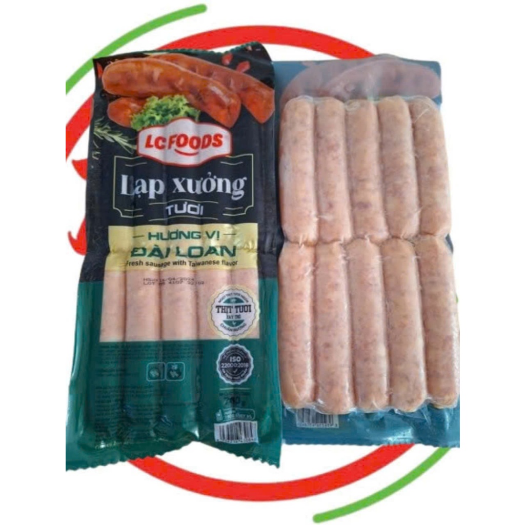 Lạp Xưởng Tươi LC Foods 700g – Hương Vị Đài Loan, Thịt Heo Tươi, Tiện Lợi, Ngon Chuẩn Vị