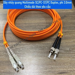 Dây nhảy quang Multimode SC/PC-ST/PC Duplex, phi 3.0mm - Chiều dài theo yêu cầu