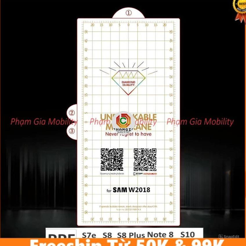 Dán PPF trong suốt chống vân tay cho Samsung S7eg/S8/S9/Note8/Note9/S10/S10+/Note10/Note10+/SE