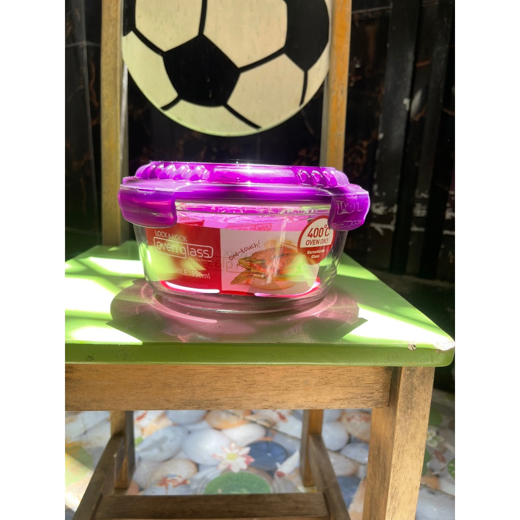 [GIẢM50%]Hộp thuỷ tinh tròn chịu nhiệt 950ml Lock&Lock LLG861