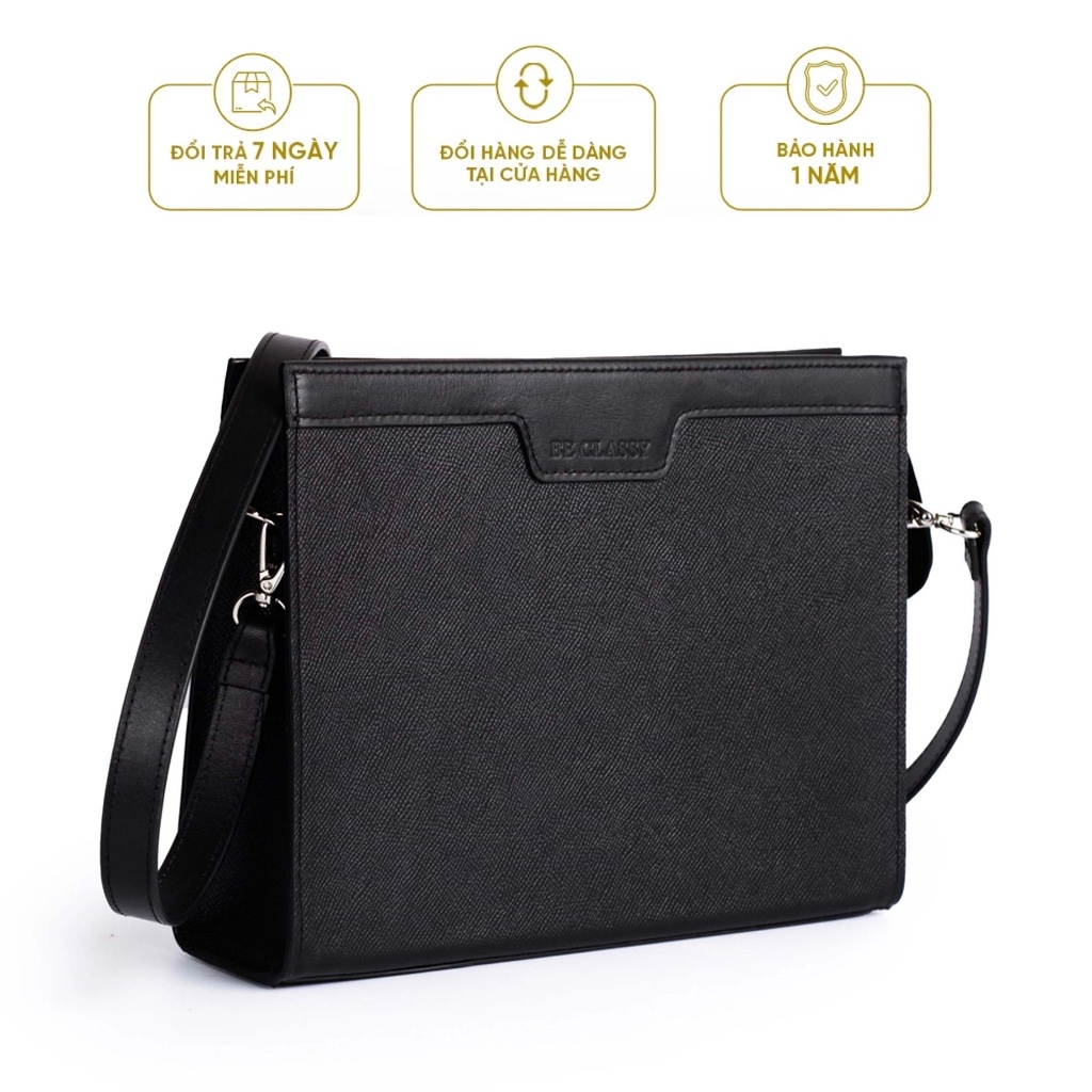 Ví Cầm Tay Nam Da Thật, kèm dây đeo - MAISON BE CLUTCH - VD04 - Thương Hiệu Be Classy